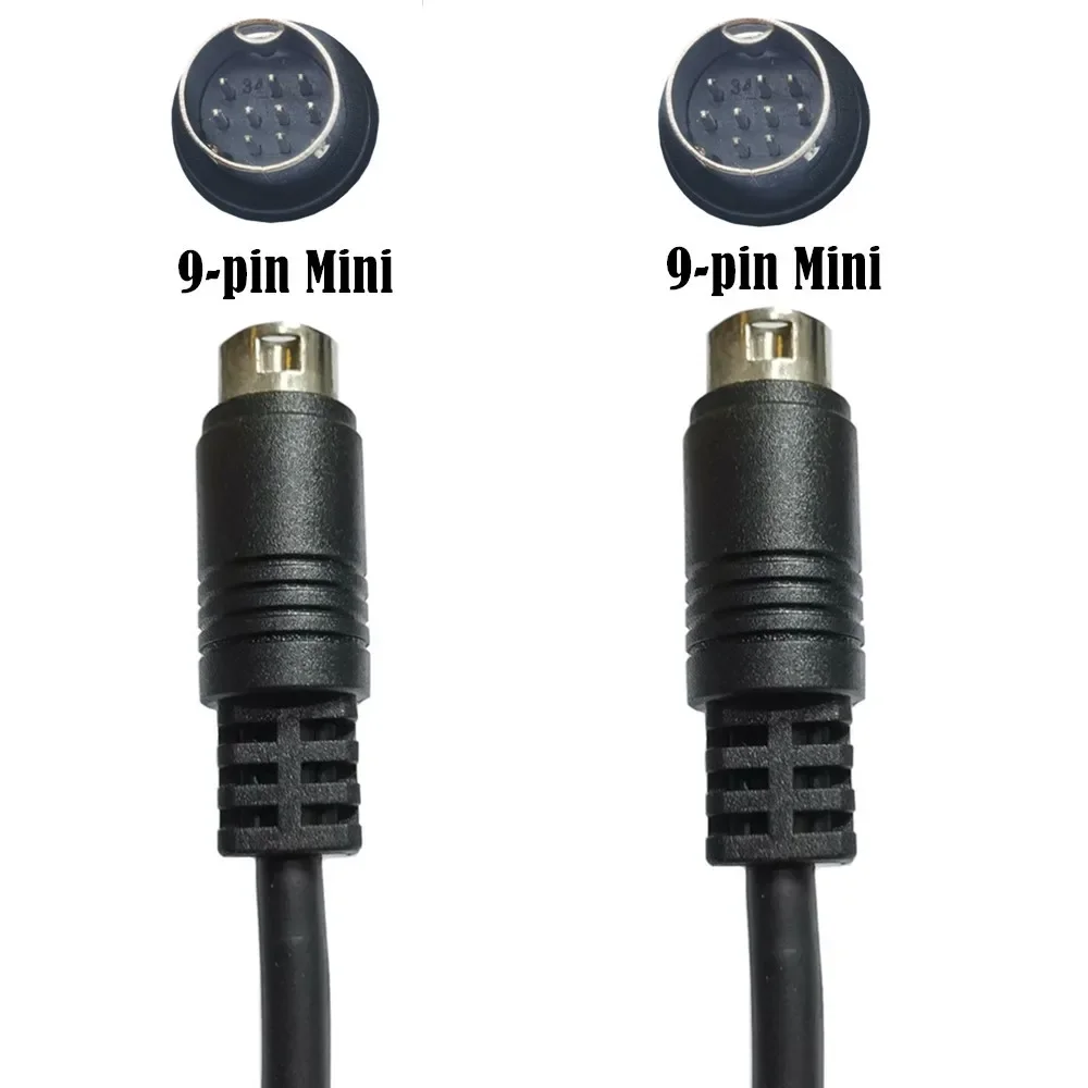 mini-cabo-adaptador-din-para-receptor-media-center-9-pinos-macho-para-9-pinos-macho-excelente-condutividade-eletrica-1m-2m-3m