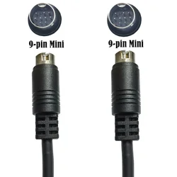 Mini Din 9PIN Adapter Cable Excellent Electrical Conductivity 9 Pin Male to 9 Pin Male Cable for Media Centers Receiver 1M 2M 3M