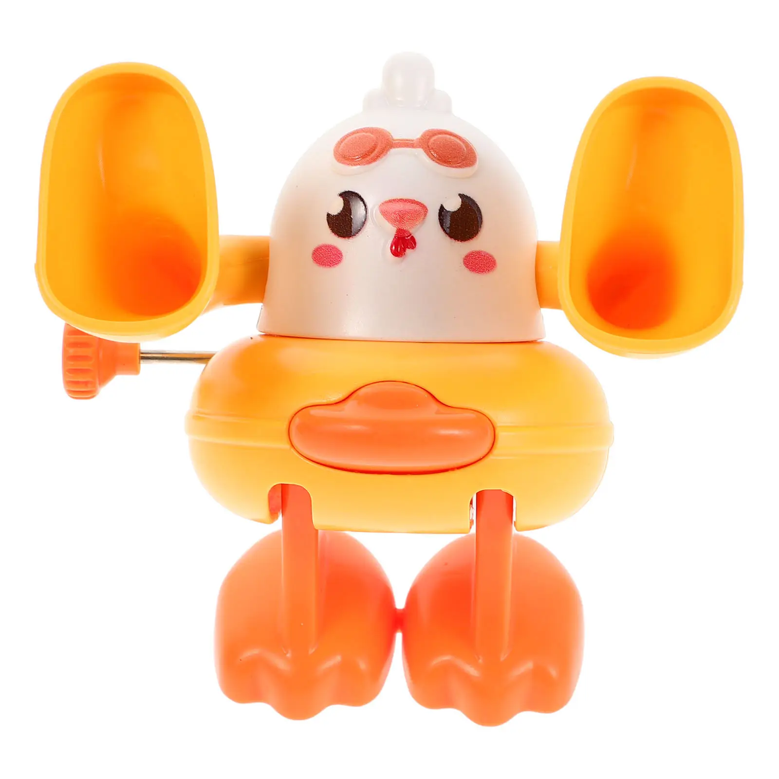 Small Wind Up Chicken Flip Over Dancing Plastic Chick Jumping Clockwork Party Favor Fun for Kids Birthday Decor