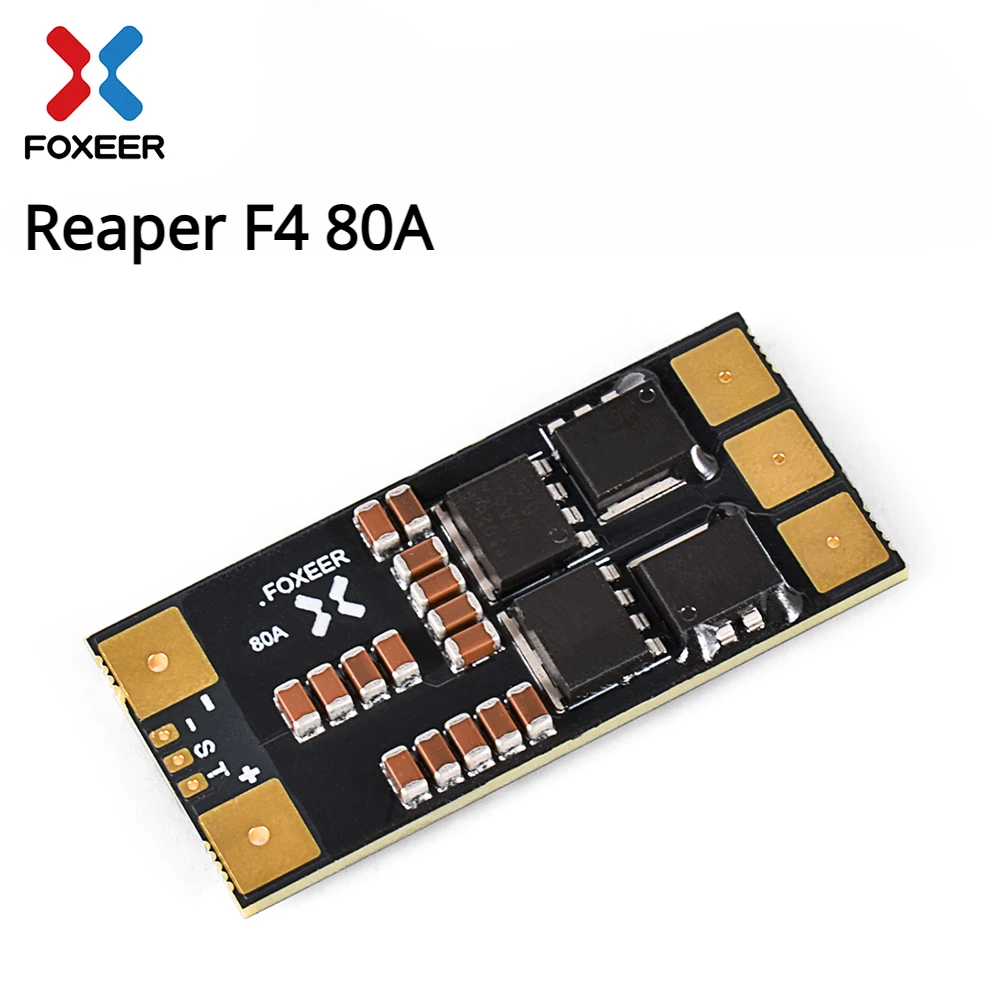 

FOXEER Reaper 80A F4 128K BLHELI32 4-8S Single Brushless ESC DShot 150/300/600/1200/MultiShot/OneShot Speed Controller