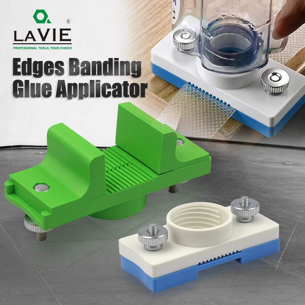LAVIE 1pc Portable Glue Applicator, Adjustable Handheld Adhesive Spreader For Woodworking, Flooring, Veneer Laying, Coating