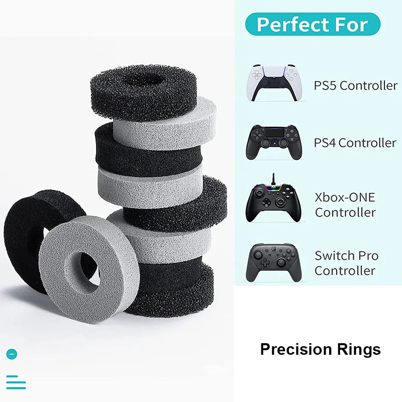 For PS5 Precision Rings Thumbstick Adjustment Analog Stick Aim Assist Motion for Switch Pro for PS4 for XBox One Controller