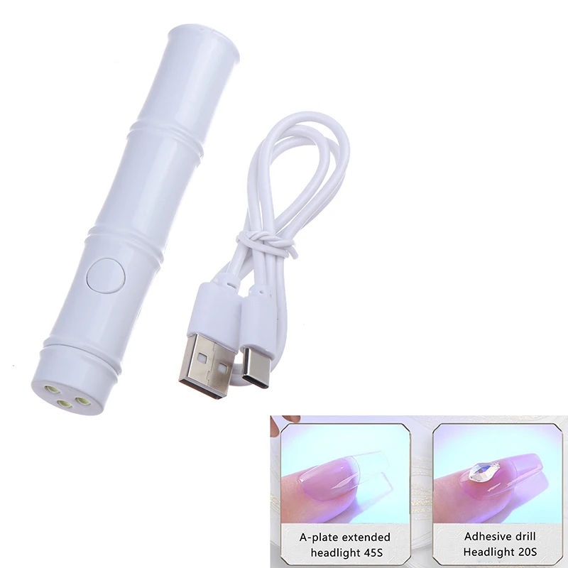 UV Nail Lamp Dryer Machine Portable USB Rechargeable UV LED Nail Quick Drying Light Handheld Manicure Lamp For Gel Varnish Tools