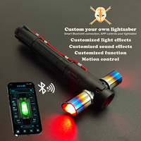 Lightsaber Neopixel Jedi Laser Sword Metal Hilt Heavy Dueling Sensitive Smooth Infinite Changing Hitting Sound LTG Light Saber