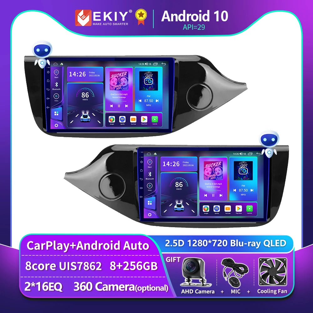 

EKIY T900 For KIA Cee'd CEED JD 2012-2018 Car Radio QLED Multimedia Video Player Navigation GPS Stereo CarPlay No 2 DIN 2din DVD