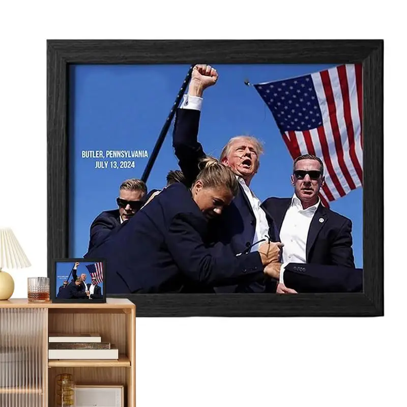 President Framed Photo Unyielding Great 47th President of the United States Donald Wall Art Posters Pictures for fans followers