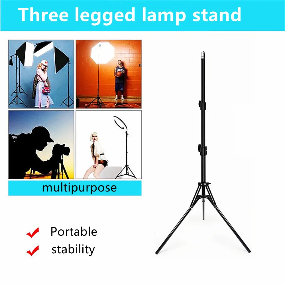 حامل هاتف COOL DIER 1.6 متر مع 1/4 برغي للبث المباشر ترايبود نوع الهبوط كاميرا مرساة إضاءة لصور السيلفي حامل معدني