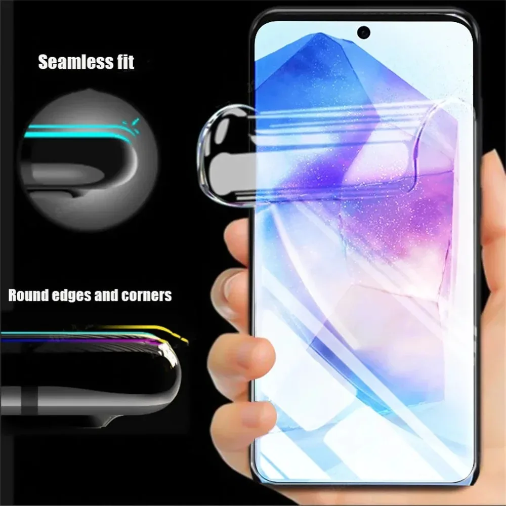 4PCS Hydrogel Film For Samsung A55 A54 A35 A25 A15 5G A34 A14 Screen Protector For Samsung A53 A13 A52S A33 A73 A51 A71 A32 Film