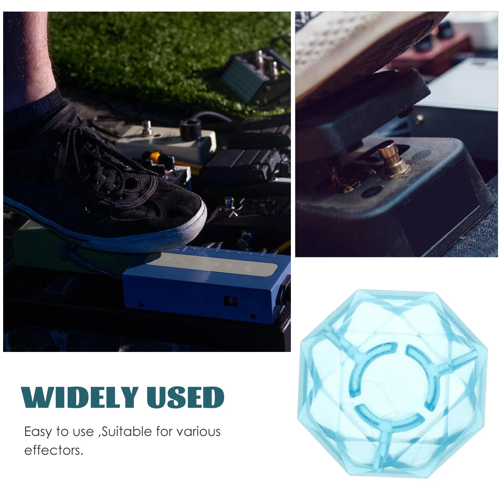 5pcs Effect Pedal Foot Cap Fluorescent For 10Mm Pins Durable Plastic Guitar Footswitch Topper Replacement Guitar Effect