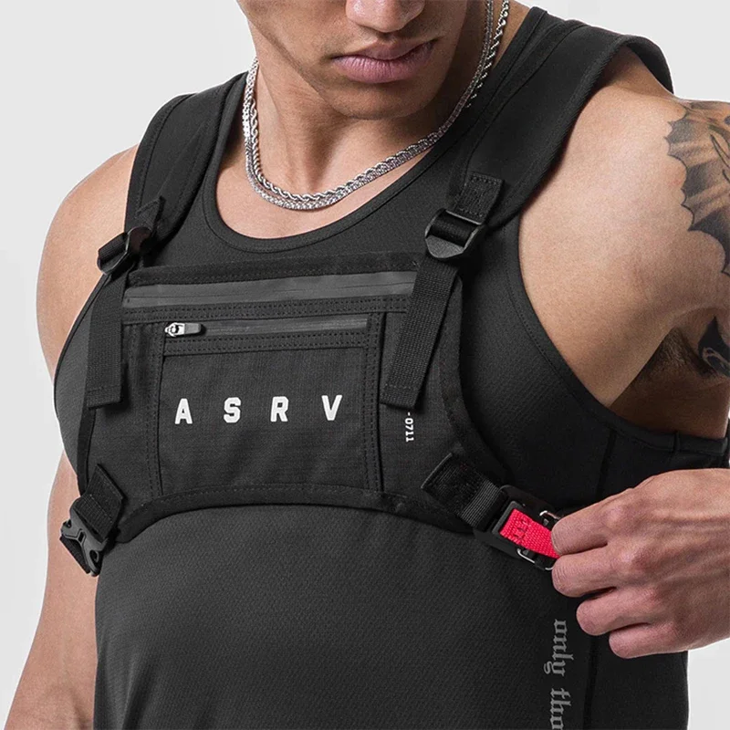 Waterproof Tactical Chest Rig Bag for Men Multi-function Design Vest Backpacks Waist Packs Hip-hop Streetwear Unisex Chest Bags