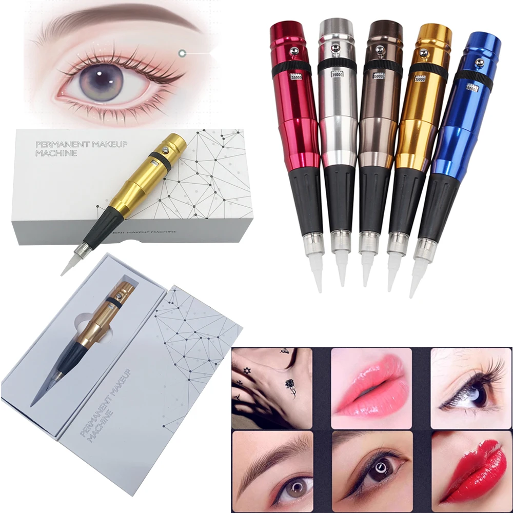 Electric Eyebrows Tattoo Machine Digital Permanent Makeup Tattoo Pen for Microblading Eyebrow Lip Eyeliner Tattoo Beauty