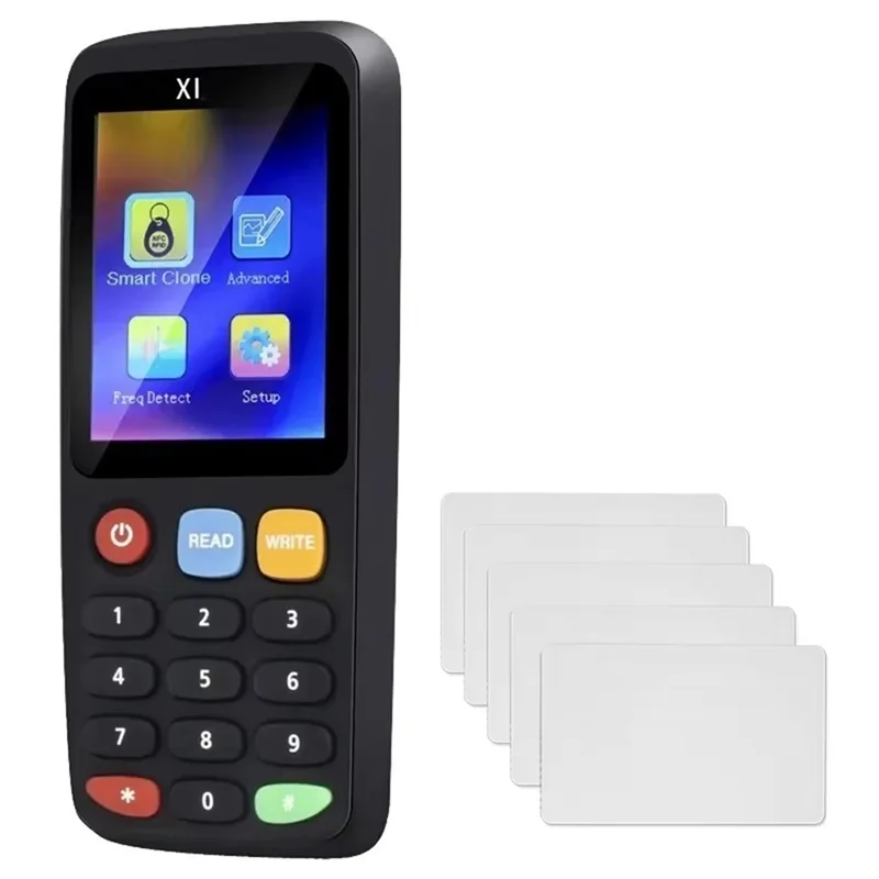 

ABKI-X7 RFID смарт-чип NFC декодер Дубликатор считыватель писатель + 5XCUID-карт тег копир 125 кГц 13,56 МГц бейдж токен клон карты