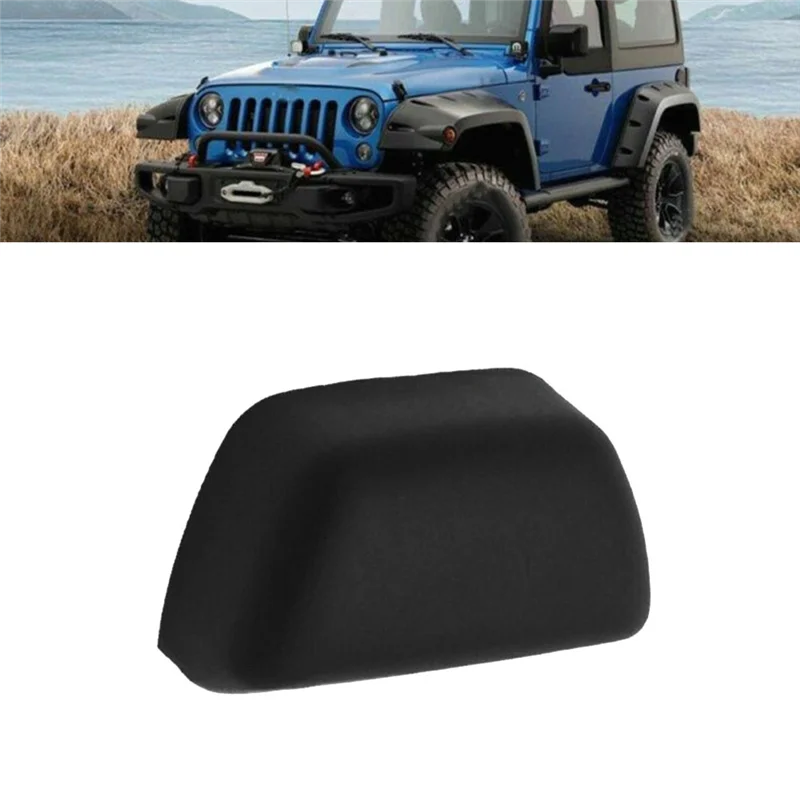 Cubierta de bucle de giro para cinturón de seguridad de coche, 5HU37DX9AC para Jeep Wrangler JK 2011-2018, tapas de bucle de giro de cinturón trasero de segunda fila