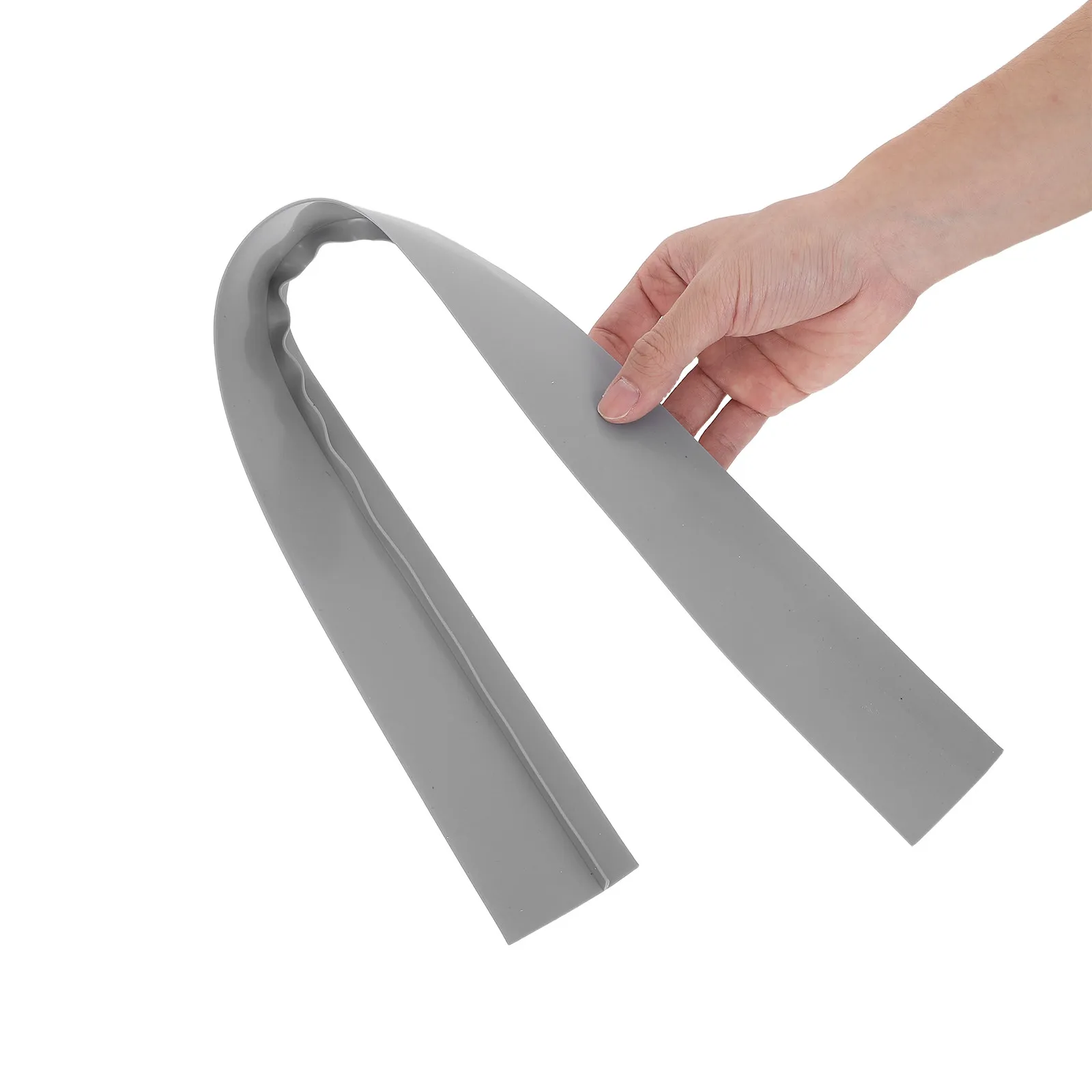 2Pcs Silicone Stove Counter Gap Covers 25 Inch Flexible Heat Resistant Kitchen Stove Gap Filler Anti Slip Grey