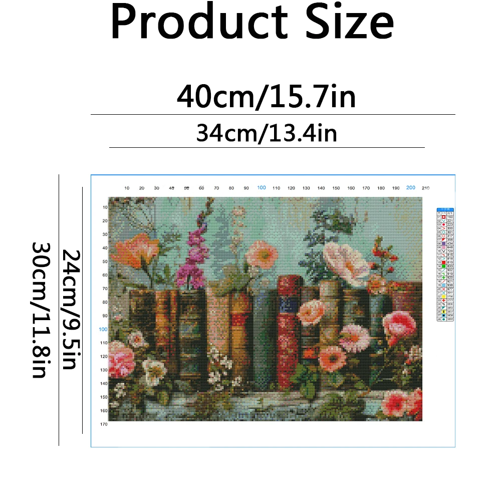 كتاب تطريز متقاطع مسبق التصميم - مراجعة Embroidery Design Patterns Flowers وسعره