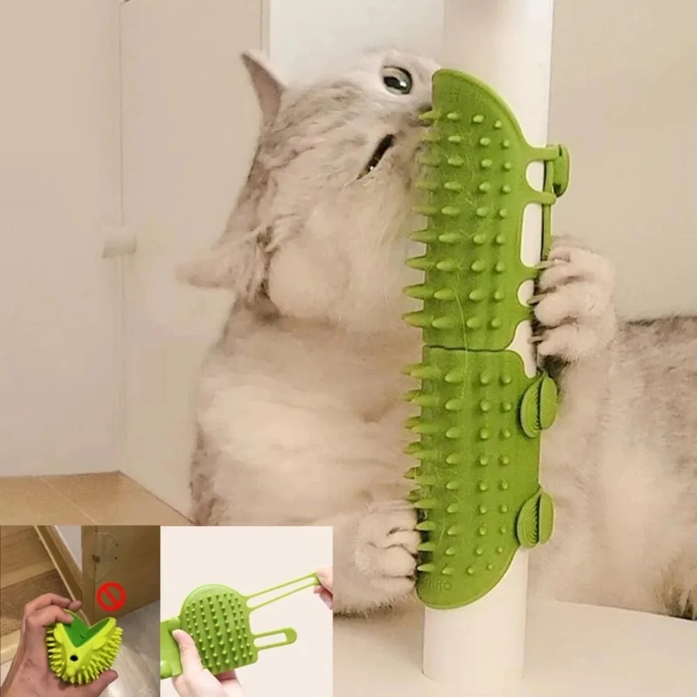 Haustier Katze Haar Entfernung Massage Kamm Katzen Kratzen Reiben Pinsel kätzchen Pflege Selbst Reinigende Wand Ecke Katze Scratcher Kämme