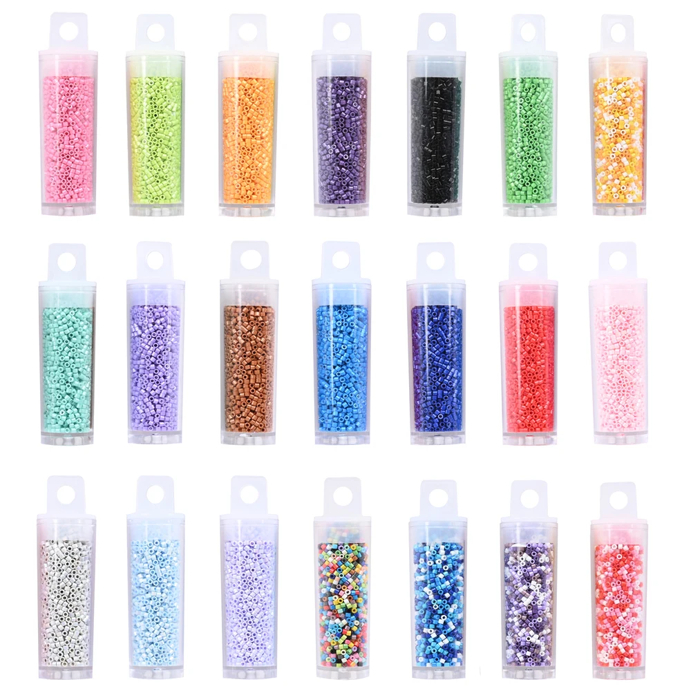 Japan 11/0 Glass Seed Beads 2000Pcs Small Cylindrical Beads for Diy Jewelry Making Necklace Bracelet Accessories 10G/pipe