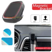 Car Phone Holder Magnetic For JEEP Compass 2017-2020 GPS Strong Magnet Mount Bracket With a Base Interior Accessories