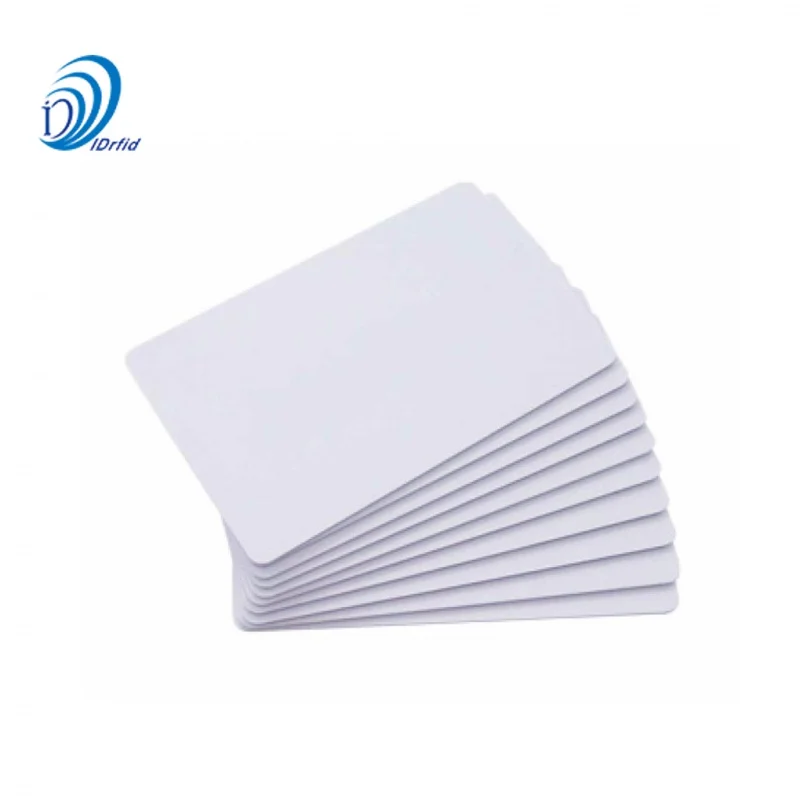 100pcs a lot UHF Blank White PVC Card ID Card Printer Printable Long Reading Range RFID Card