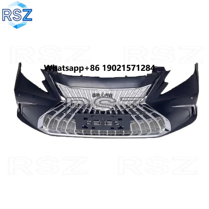 

RAYSEZE ES Auto Parts for Lexus 2013 2015 2017 ES250 ES350 ES200 Upgrade 2022 Silver Grille Body Kit Front Bumper Modified