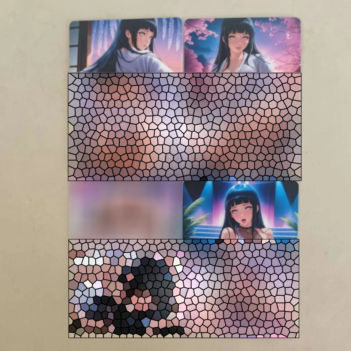 8Pcs/set Sexy Card Naruto Hinata Dance Tsunade Ino Tenten Kushina Kurenai DIY Cards Animation Collection Card view 3