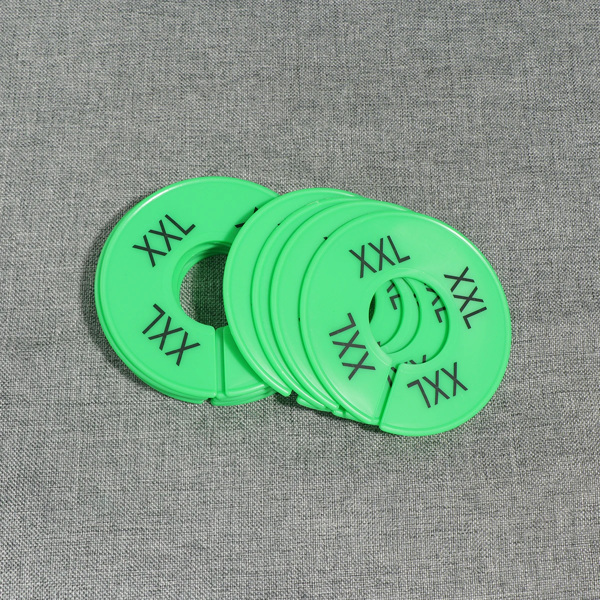 

10pcs Clothes Dividers Plastic Round Hangers Clear Design Easy Size Identification Wardrobe Closet Organization Market