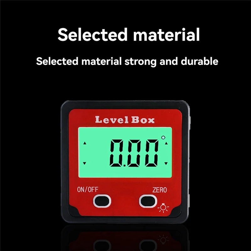 

SOFT-Digital Display Inclinometer Box Digital Level Protractor Bevel Inclinometer Digital Display Inclinometer Slope Ruler