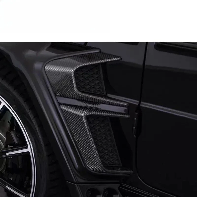 

For Mercedes-Benz G W464 W463 W464 G63 G500 G550 Real Carbon Fiber Exterior Fender Ducts Air Vent Cover Modification Body Kit