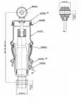 Store code: M20.2301.RA interior cabin protection rear shock absorber for BENZ AXOR 1840 04 ACTROS MP2-MP3 03