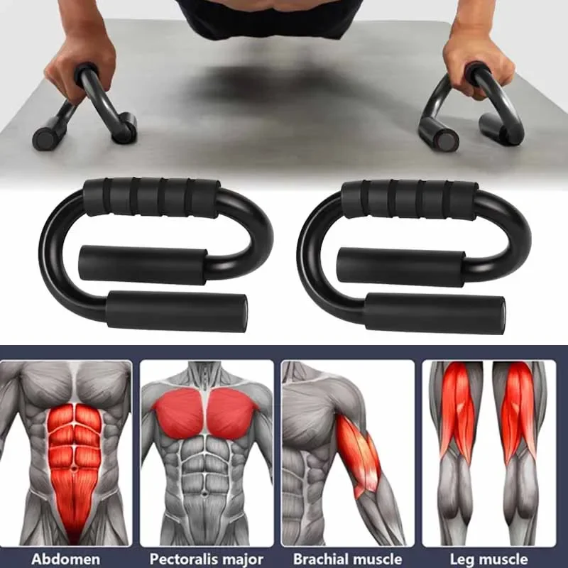 Sport Push Ups Stands Gym Fitness Equipment Portable S-shaped Push-ups Grip Rack Muscle Training Bracket Board Bodybuilding Home