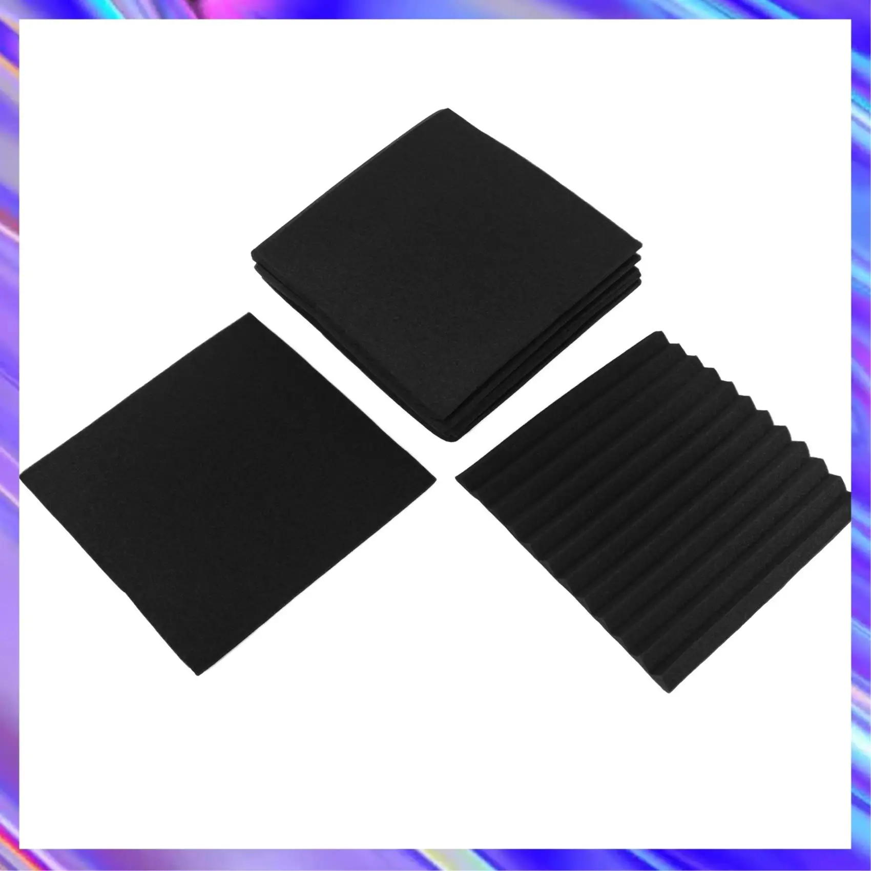 

L71A 72 Pack- Acoustic Panels Foam Engineering Sponge Wedges Soundproofing Panels 1Inch X 12 Inch X 12Inch