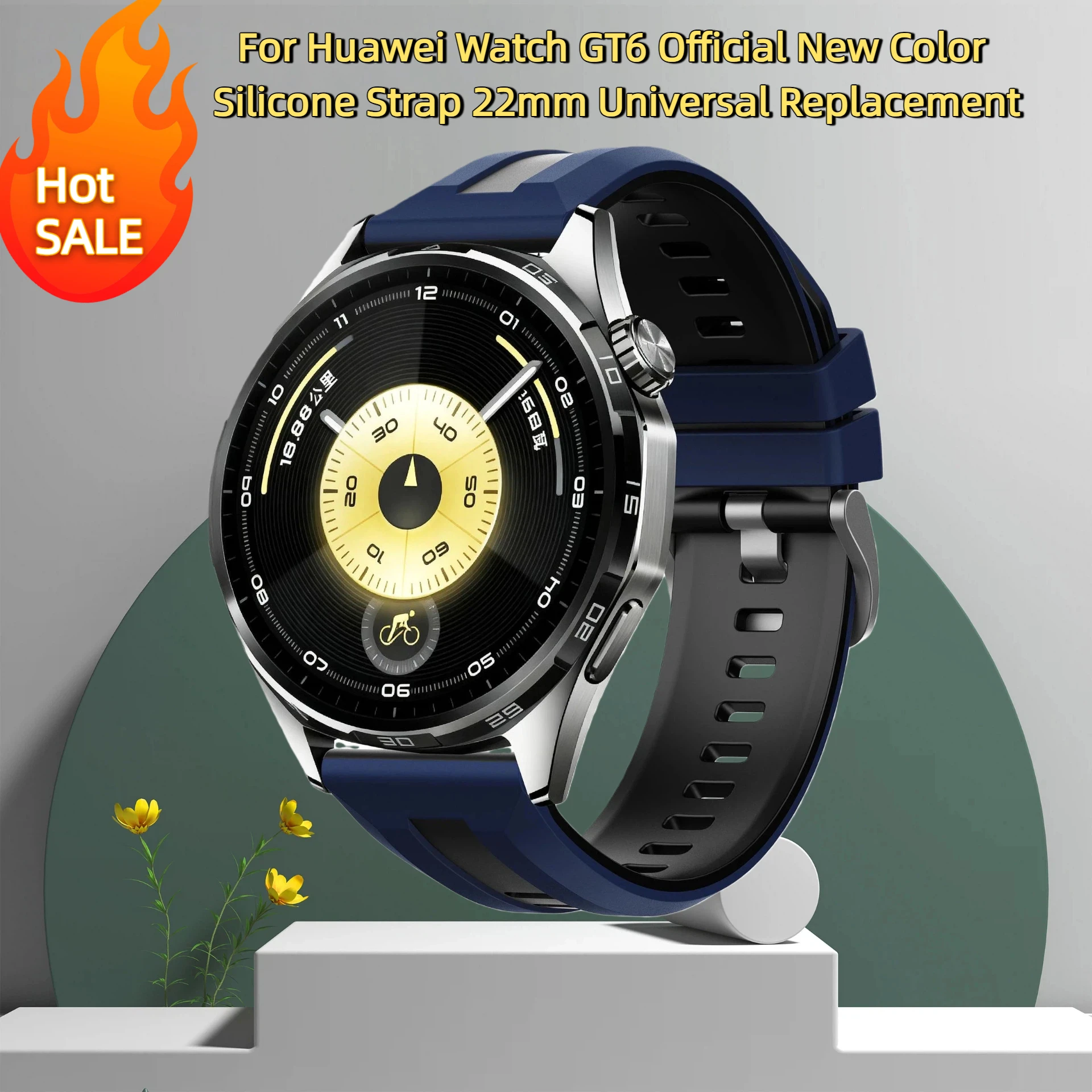 

Soort Strap Silicone Watch Band 22mm For Huawei Watch 5 GT 6 4/5 46mm Watch 4 3 pro Smartwatch Bracelets Men Correa