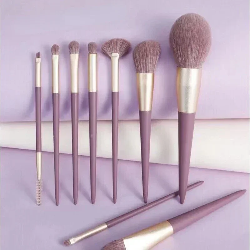 Soft Fluffy Maquiagem Brushes, Foundation Set para Cosméticos, Kabuki Blending, Beauty Tool, Blush Powder, Sombra, 13Pcs