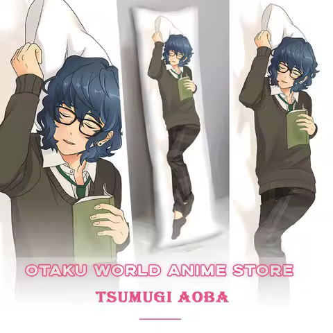 Tsumugi Aoba Dakimakura Pillowcase Otaku Hugging Body Prop Acgn Pillow Cover Anime Game Gift Adult 3D Printing Decor Prop
