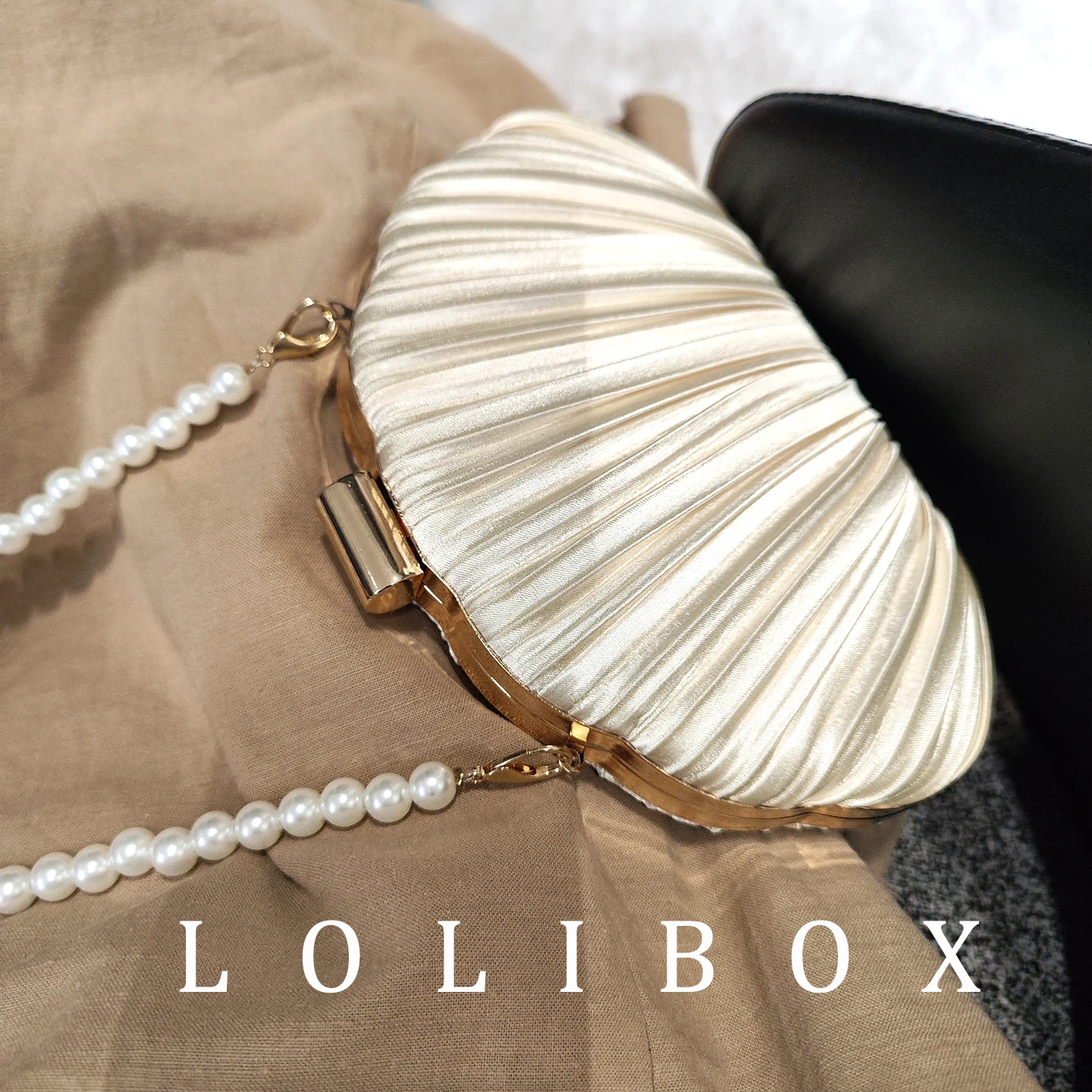 

Lolibox сложенная атласная вечерняя сумочка с жемчугом, маленькая сумка Dr, винтажная молодежная бальная сумочка через плечо, сумка-клатч