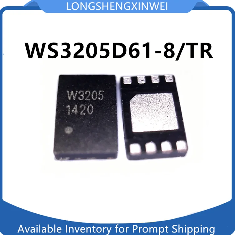 1PCS New Original WS3205D61-8/TR W3205 QFN8 Overcurrent/overvoltage Protection IC in Stock