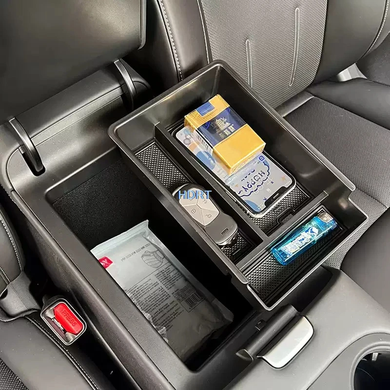 For XPeng G6 2023 + Armrest Storage Box Pad Screen Rear Container Case Center Console Organizer Cover Car Styling Accessories