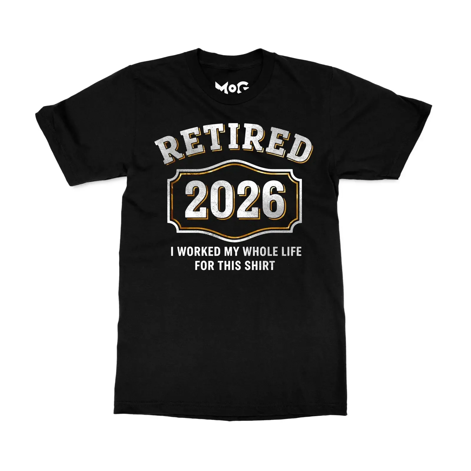 Retired 2026 Funny T Shirt I Worked My Whole Life Quote Retirement for Casual Holiday Party Top New Retirees vintage Washed