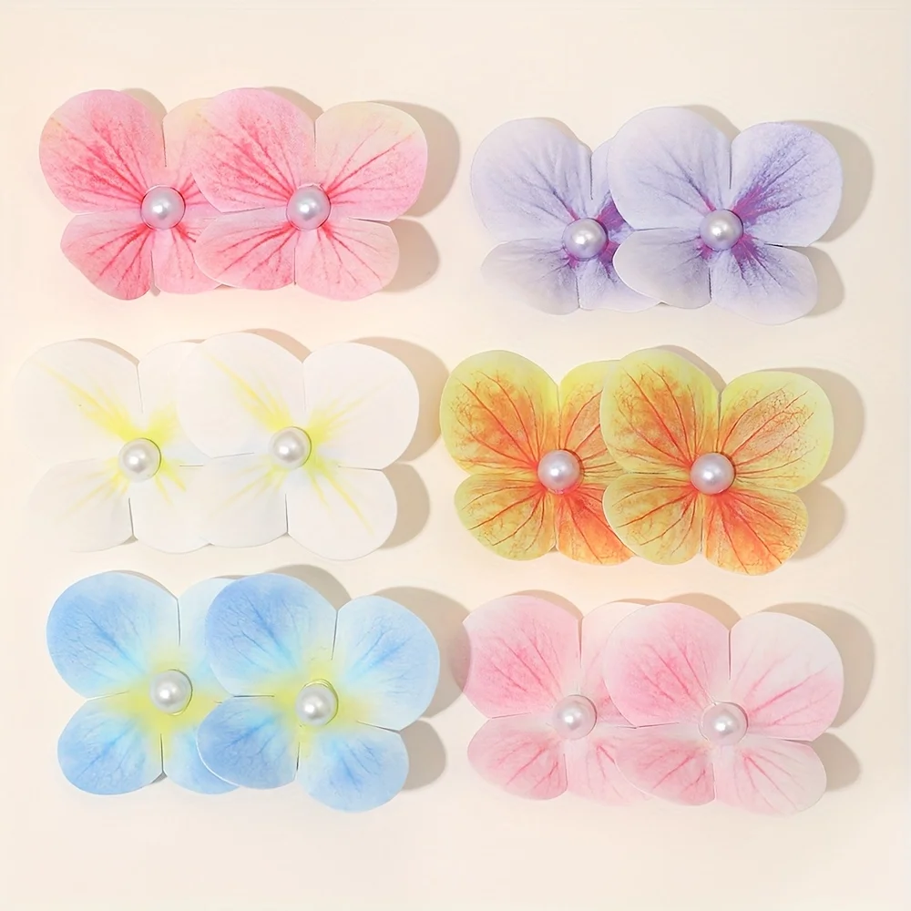 

Набор из 6 разноцветных заколок для волос в богемном стиле в форме цветка для девочек, подходит для модных женских подарков