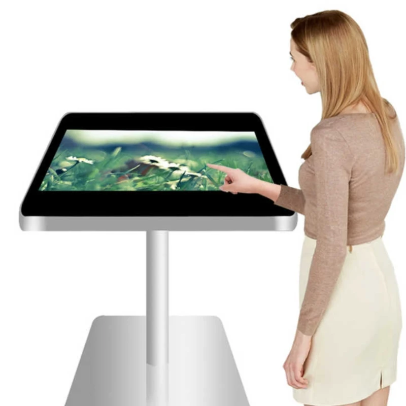 Commercial sensitive touch, anti-glare, durable touchscreen table