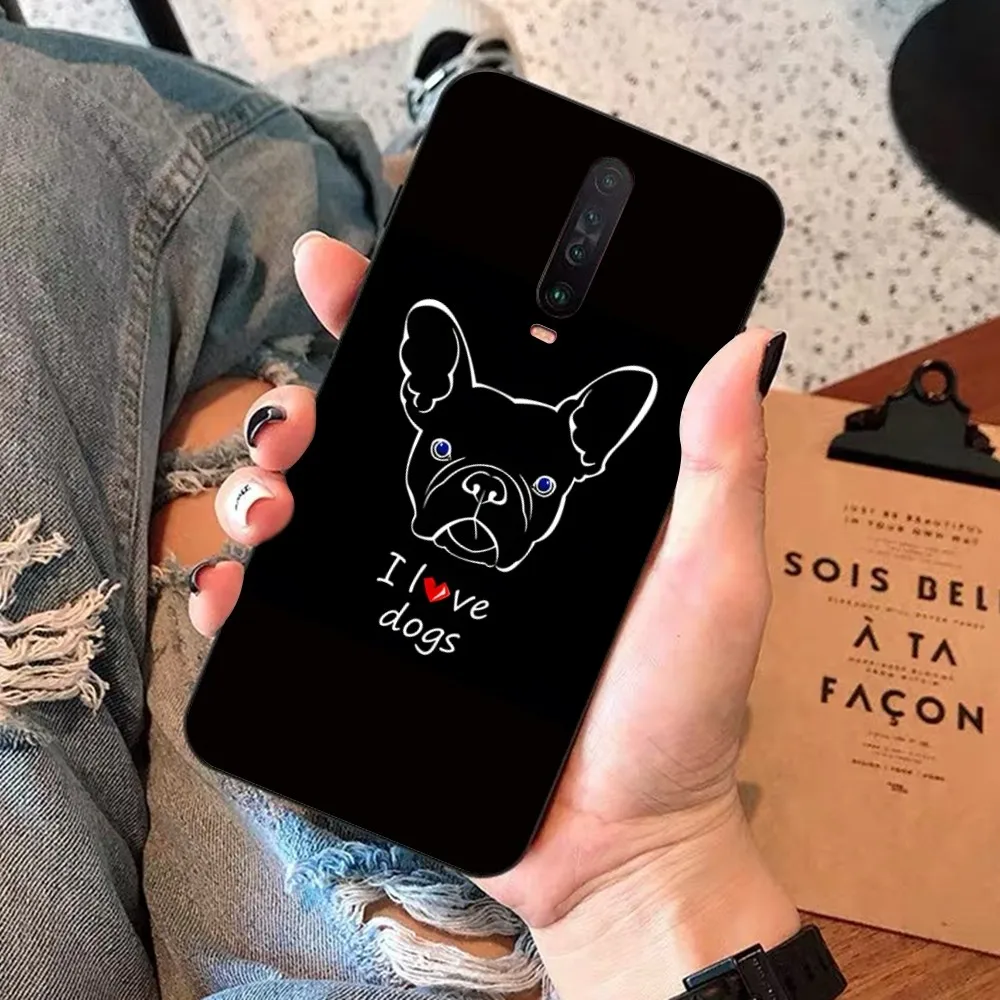 Funda de teléfono Bulldog Francés para Redmi 5 6 7 8 9 10 plus pro 6 7 8 9 A GO K20 K30 K40 pro plus F3 Fundas