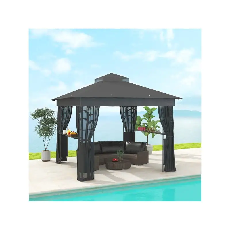 

Outdoor Gazebo with Weather-Resistant Canopy, Portable Design for Easy Setup, Perfect for Backyard, Garden, or Patio Use,