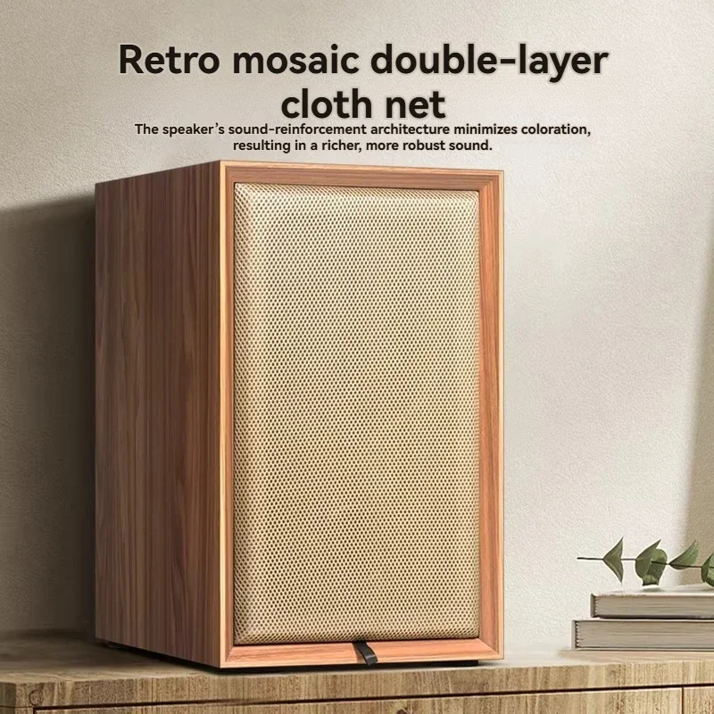 New Bookshelf Speaker Empty Box Fever-grade Full-range Speaker Diy Speaker Empty Box Shell Large Volume High-end