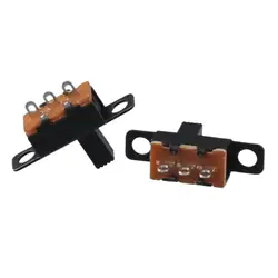 8 Pcs 2 Position SPDT 1P2T Panel Mount Vertical Slide Switch 3 Solder Lug Pin