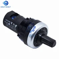 BS LA42DWQ-22 1K 2K 5K 10K 20K 50K 100k 200k 500K  22mm Diameter Pots Rotary Potentiometer Resistance Switch for arduino 3