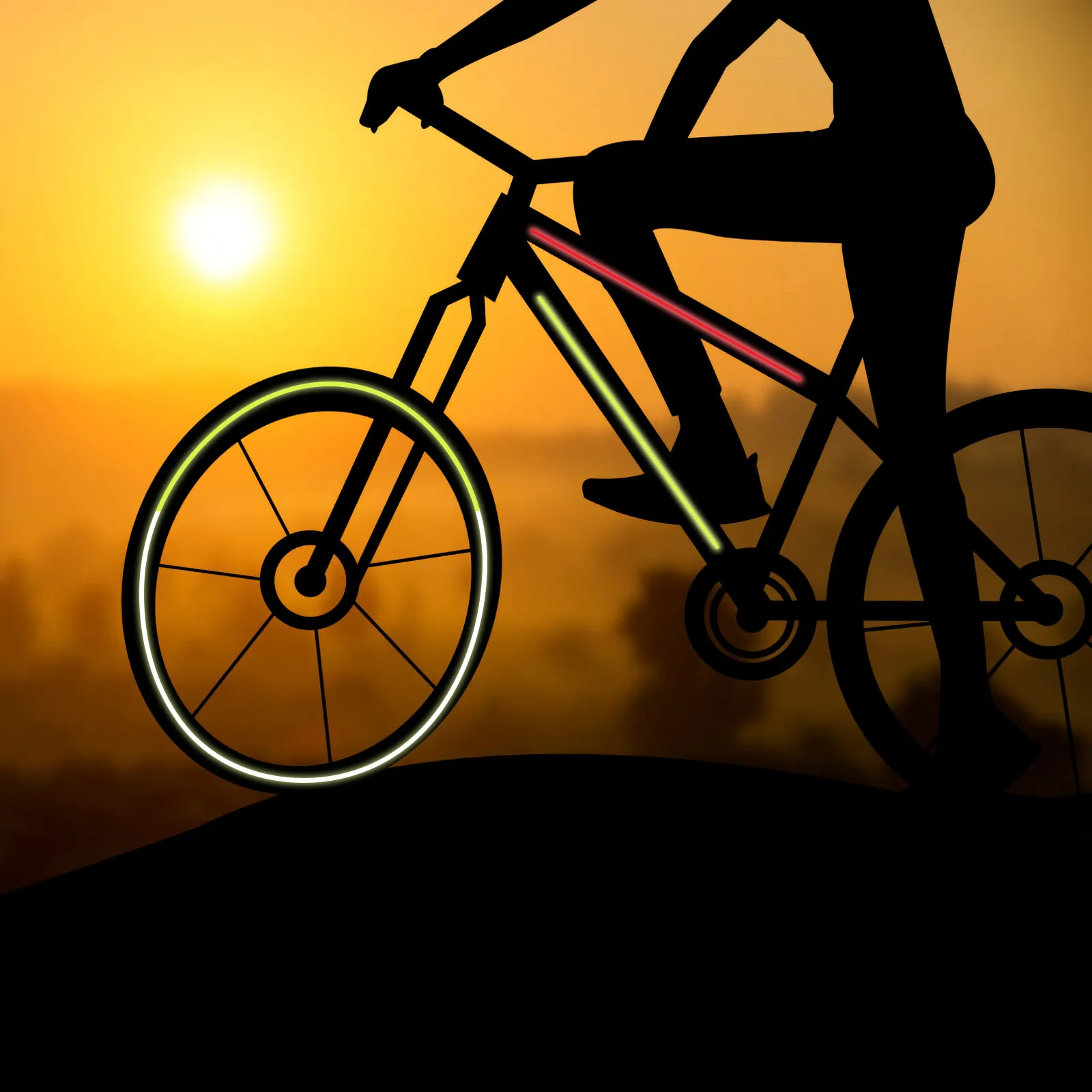 5 Rolls Removable Reflective Stickers for Bicycle Reflective Tape Cuttable Easy Install Night Safety Bike Decoration