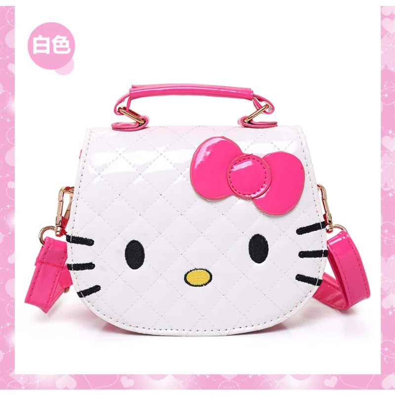 2024 neue Hallo Kitty Mädchen Umhängetaschen niedlichen Cartoon wasserdichte Umhängetasche Mode Kinder Anime Handtasche Geschenke Geburtstags geschenke