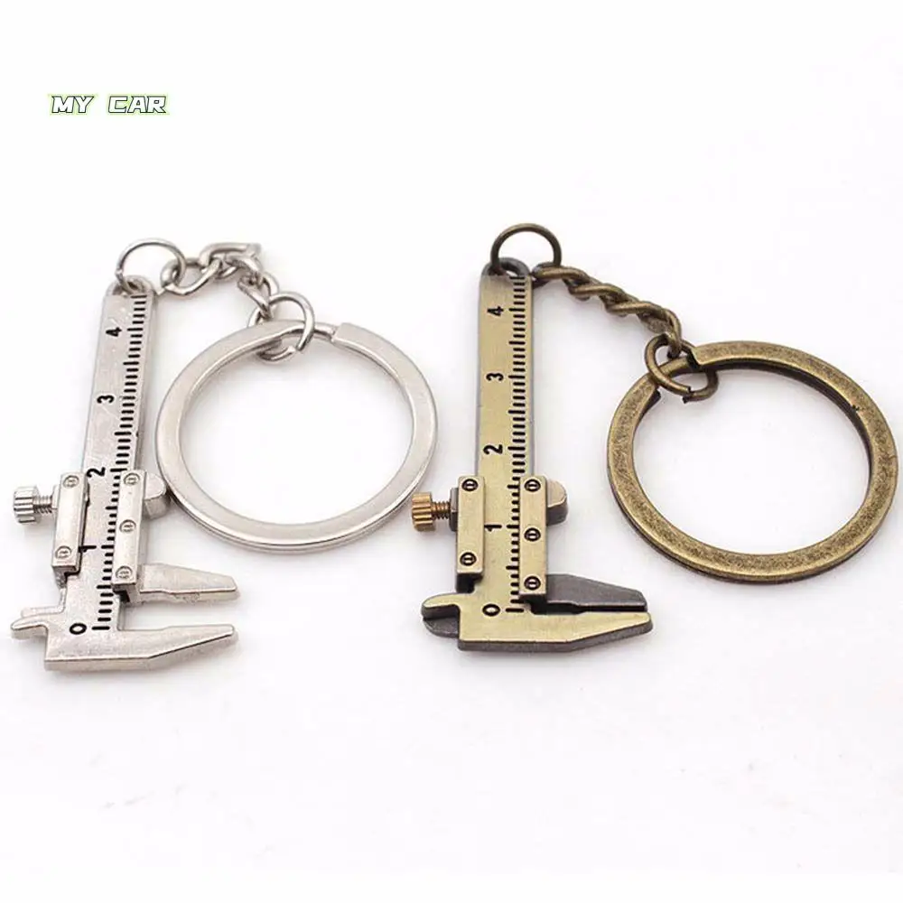 

Simulation Ruler Ruler Mini Vernier Caliper Gadget Car Keychain Vernier Caliper Keychain Measuring Gauge Keyring Key Chain
