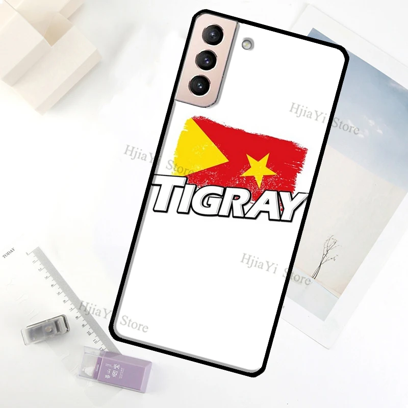 Tigray Flag Case For Samsung Galaxy S23 Ultra Note 20 10 S9 S10 Plus S20 S21 FE S22 Ultra Phone Cover