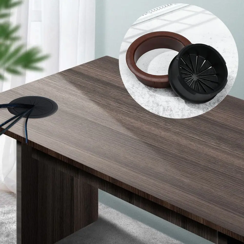 Tidy Office Cable Clamp Organizer Computer Grommet Line Box Wire Hole Cover Desk Table Cable Fastener